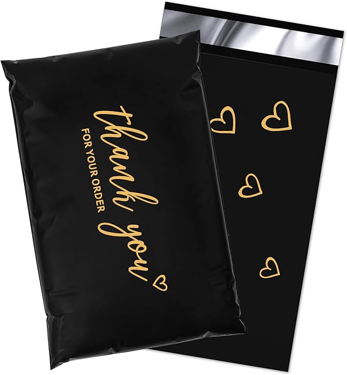 JinRuiKJ Thank You Poly Mailer 6x9 Inch 100 PCS, Shipping Bags by JinRuiKJ