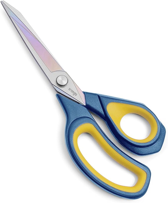LIVINGO 8.5” Premium Fabric Scissors, Heavy Duty All-Purpose Titanium Coating by LIVINGO