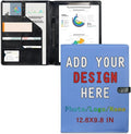 Personalized Leather Portfolio for Men Women, Custom Logo/Text/Photo Binder by LMPTOEI