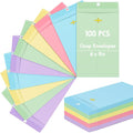 Geyee 100 Pcs Clasp Manilla Envelopes 6 x 9 Inch Gummed Colored Envelopes by Geyee
