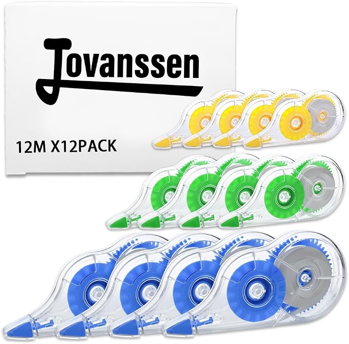 White Correction Tape, 12 Pack, 39.37 Feet Correction Tape - Image 7