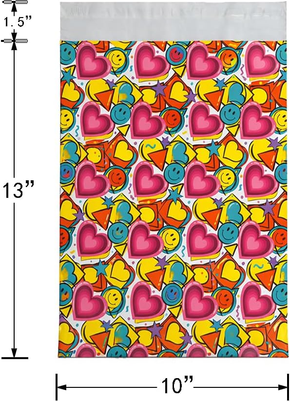 POLYSELLS 100pcs 10x13 Inches Poly Mailers, Cute Design Birthday Gifts Shipping - Image 2