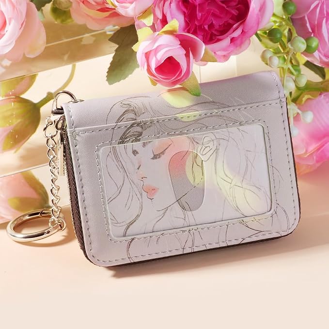 FurArt Zipper Wallet Women, RFID Blocking Credit Card Wallet, Business Card - Image 4