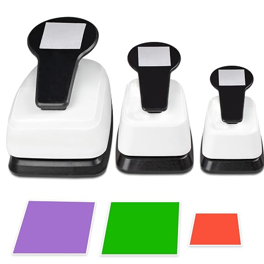 Square Hole Puncher Square Paper Punch Shape Punches by HKKYOArtsCrafts