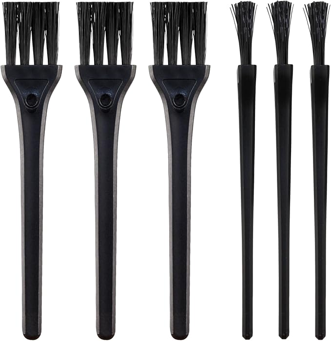 Mini Cleaning Brushes, 6 Pack Nylon Detail Brushes, 4.3 Inch | Nylon Bristles by NiuXTool