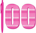 deegtran Pens Bulk, 100 Pack No Bleed Hot Pink Barrel Click Pens, Wholesale by DEEGTRANPENS
