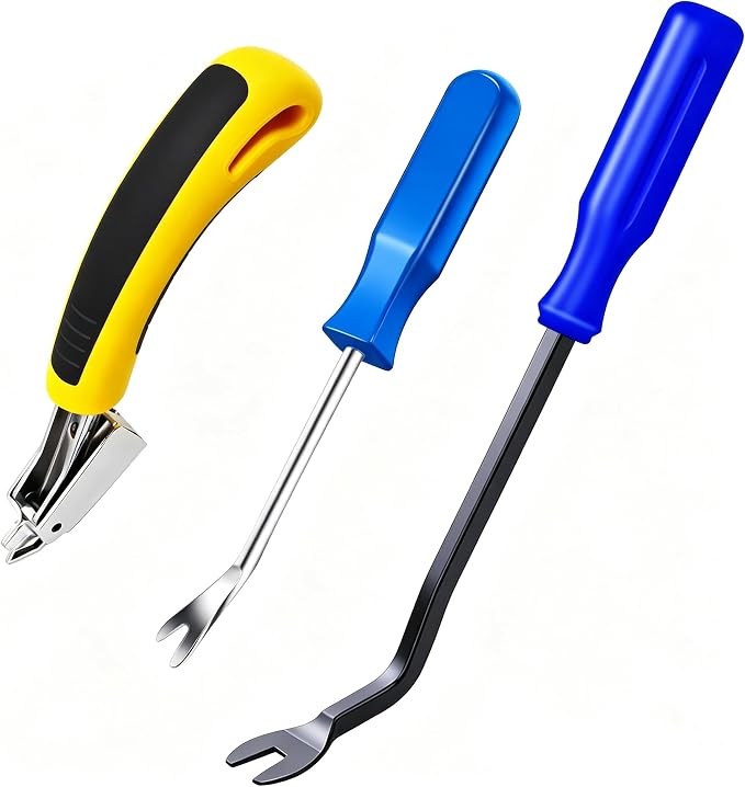 3Pcs Heavy Duty Upholstery and Construction Staple Remover by Brandquality-Trustworthy