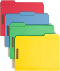 Smead Fastener File Folders, Reinforced 1/3-Cut Tabs, 2 Fasteners, Letter Size by SMEAD