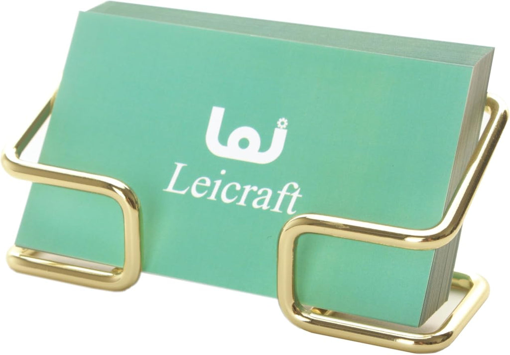 Business Card Holder for Desk, Cute Metal Card Organizers and Office Desk by Leicraft