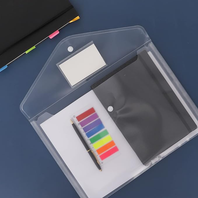 EOOUT 30pcs Plastic Envelopes, Document Folders Letter Size A4 Size File - Image 6