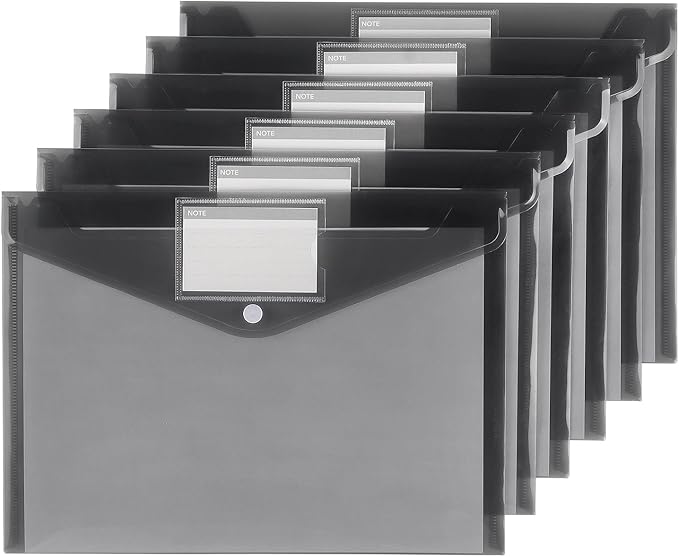 Tamaki 6 Pack Plastic Envelopes, A4 Size - Image 2