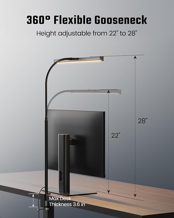SUPERDANNY LED Desk Lamp for Office Home, Eye-Caring Desk Light - Image 7