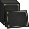 GNL 50 Packs Black Certificate Holders by GNL