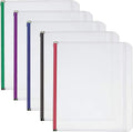 Cardinal Plastic Zippered Binder Pockets, 3-Hole Punched, Fits Full Letter Size by TOPSProducts