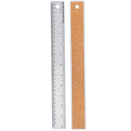 12 Inch Metal Ruler Stainless Steel Metal Ruler by HZMM