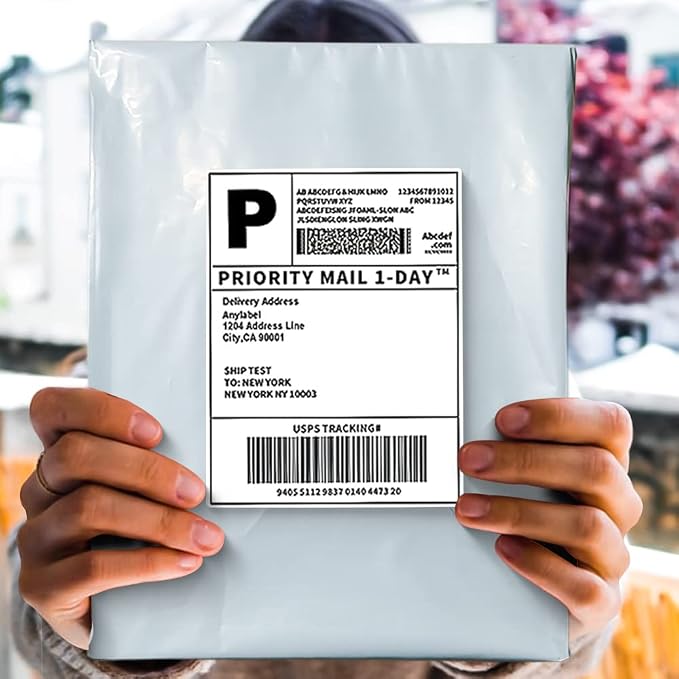 POLYSELLS 2000 pcs 10x13 Inches White x Silver Poly Mailers Shipping Envelopes - Image 7