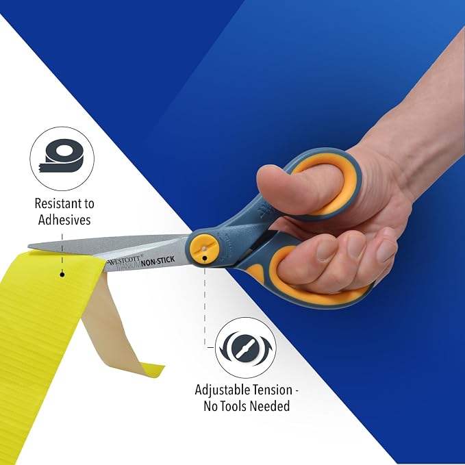 Westcott 8-Inch Non-Stick Titanium Scissors - Image 3