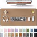 YSAGi Leather Desk Protector, Office Mat, Large Mouse Pad, Non-Slip PU Leather by YSAGi