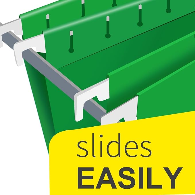 HERKKA Extra Capacity Hanging File Folders, 60 Pack Reinforced Letter Size - Image 3