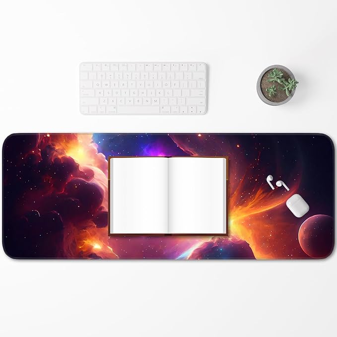 Gaming Mouse Pad, Galaxy Starry Sky Non-Slip Rubber Base - Image 6