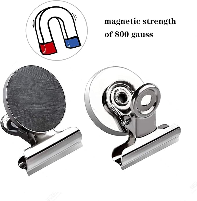 Strong Magnetic Clips, 40 Pack, 1-1/4 Inch, 31 mm, Refrigerator Magnet Clips - Image 6