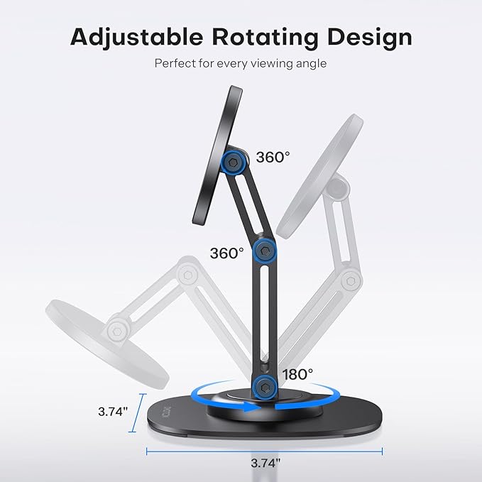 OMOTON 360° Rotating MS04 Magnetic Phone Stand - Image 4