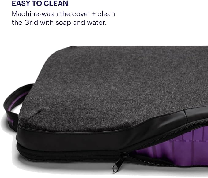Purple Double Seat Cushion, Two-Sided Soft and Firm 2 Inch Gel Seat Cushion | - Image 3