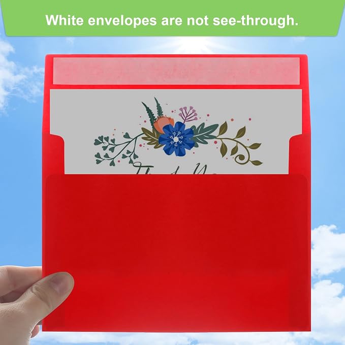 50 Packs 5x7 Envelopes, A7 5x7 Envelopes - Image 4