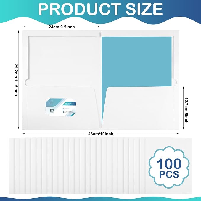 Yeaqee 100 Pack Folders Bulk - Image 2