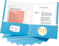 Zzrywuty File folders with Pockets, Light Blue Two folders by Zzrywuty