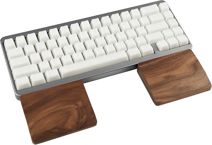 2 pcs Mini Wood Wrist Rest Portable Movable Solid Wooden Walnut Beech - Image 2