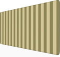 Olive Yellow Striped Desk Mat Cute Pastel XXL Large Gaming Mouse Pad Desk Pad by Nasdalgias