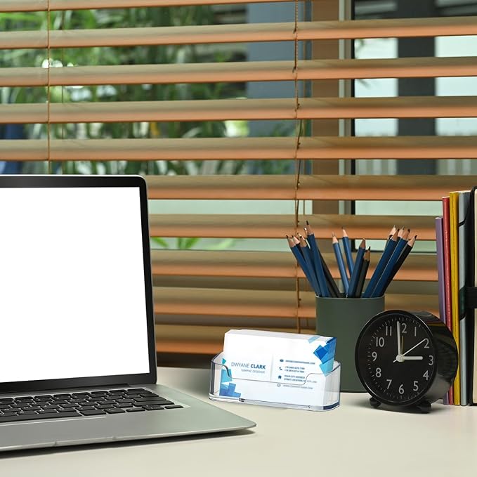 20 Pack Acrylic Business Card Holder - Image 6