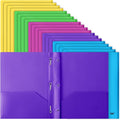 Mr. Pen- Plastic Folders with Pockets and Prongs, 20 Pack, Letter Size | by MrPen