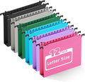 Ansook Letter Size Hanging File Folders, 12 Pack Extra Capacity File Folders by Ansook