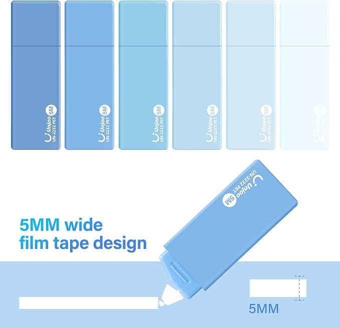 Unjoo Mini White Correction Tape Set | Aesthetic Cute Correction Tape, - Image 6