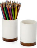 Pen Holder for Desk, Ceramic Pencil Organizer & Makeup Brush Holder, Office by Officepal
