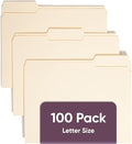 Smead File Folders Letter Sized, 1/3-Cut Tab, Letter Size Manila Folders by SMEAD