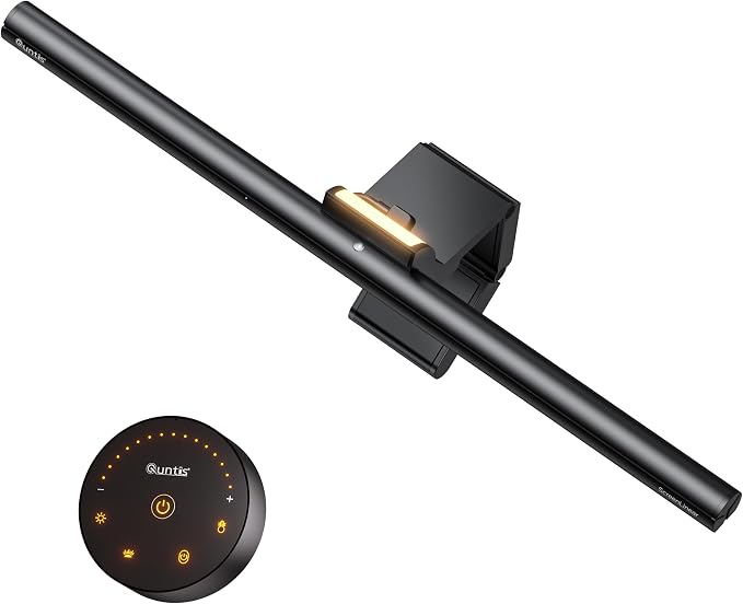 Quntis Monitor Light Bar with Remote, 16.7'' Eye Care No Glare Computer Light by Quntis