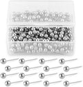 Push Pins Map Tacks 1/8-Inch Retro Metallic Color Beads Head Marking Push Pins by Yalis