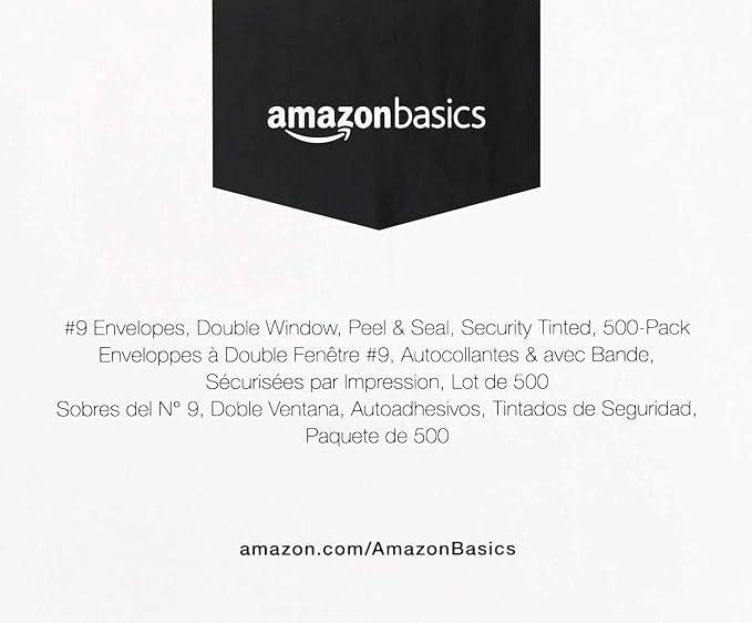 Amazon Basics #9 Security Tinted Double Window Envelopes - Image 6