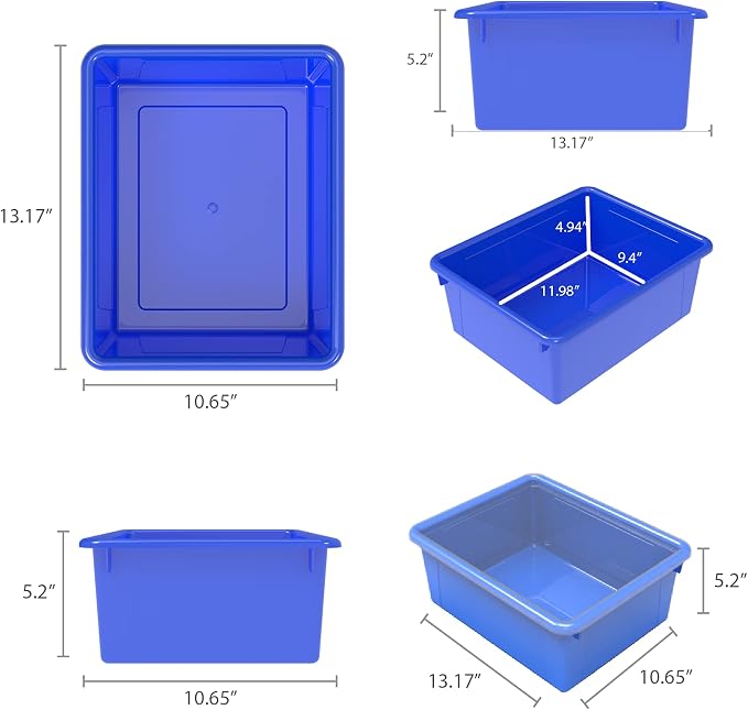 Storex Letter Size Deep Storage Tray – Organizer Bin - Image 6