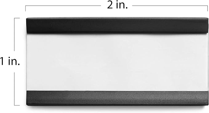 25pcs Magnetic Tool Box Labels 1x2 inches | C Channel Magnetic Label Holders - Image 5
