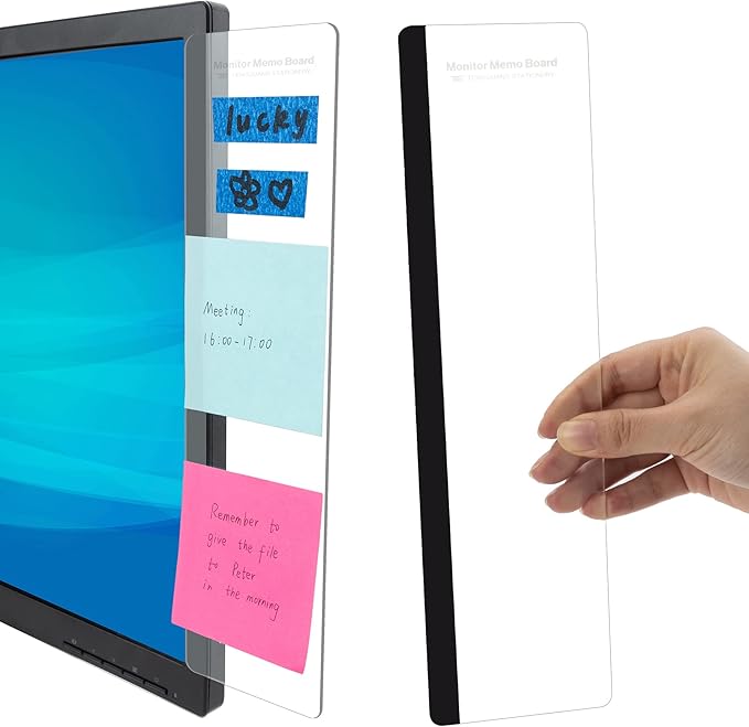 MDOZQ Office Desk Accessories 2pcs Computer Monitor Memo Board Message Board by MDOZQ