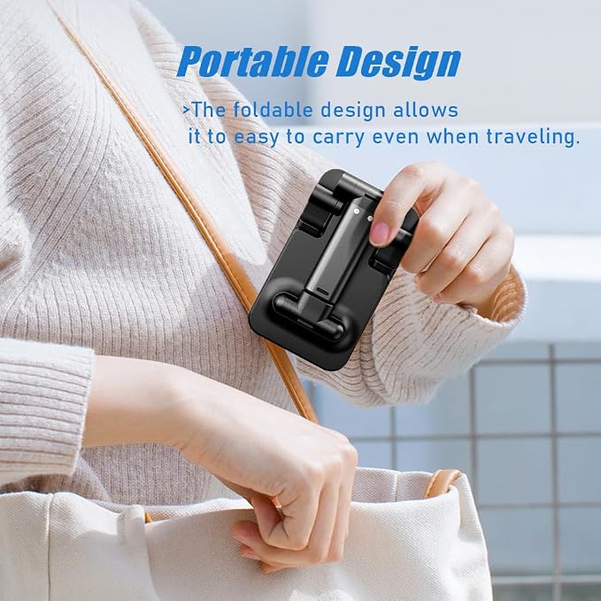 Phone Stand for Desk, Cell Phone Holder Cute Smart Cellphone Stand Foldable - Image 3