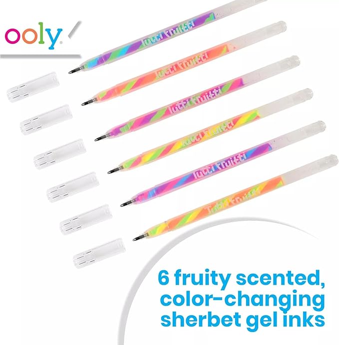 Ooly Scented Tutti Fruitti Color Changing Gel Pens Set of 6-1.00mm NIB - Image 2