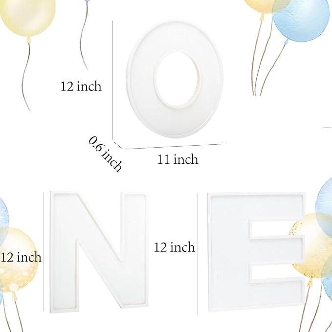 3pcs The Letters ONE Wooden Charcuterie Board, 12 Inch Larger 1st Birthday Food - Image 2
