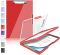 Sooez Clipboard with Storage, Heavy Duty Cleaview Clip Boards 8.5x11 with Dual by Sooez