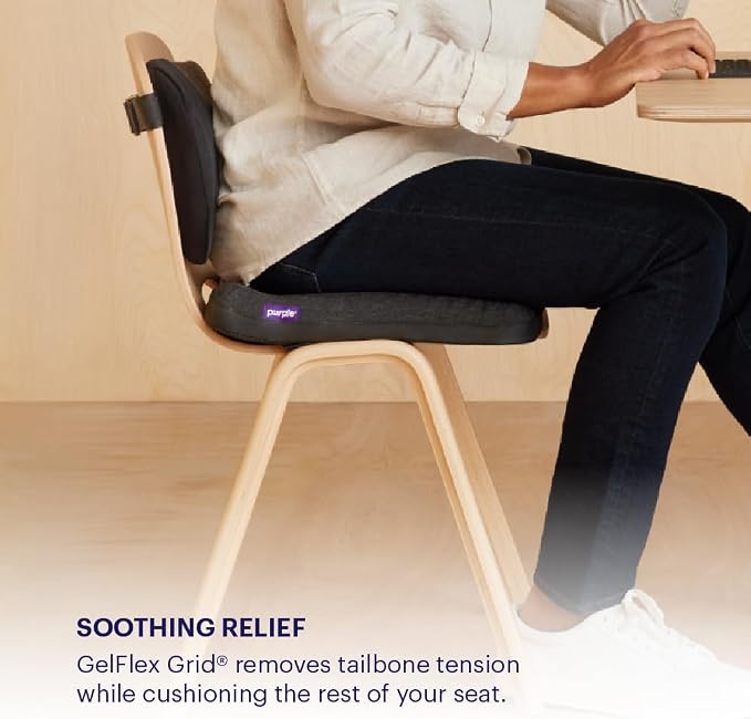 Purple Simply Seat Cushion, Lightweight 1.25" Low-Profile Gel Seat Cushion | - Image 5