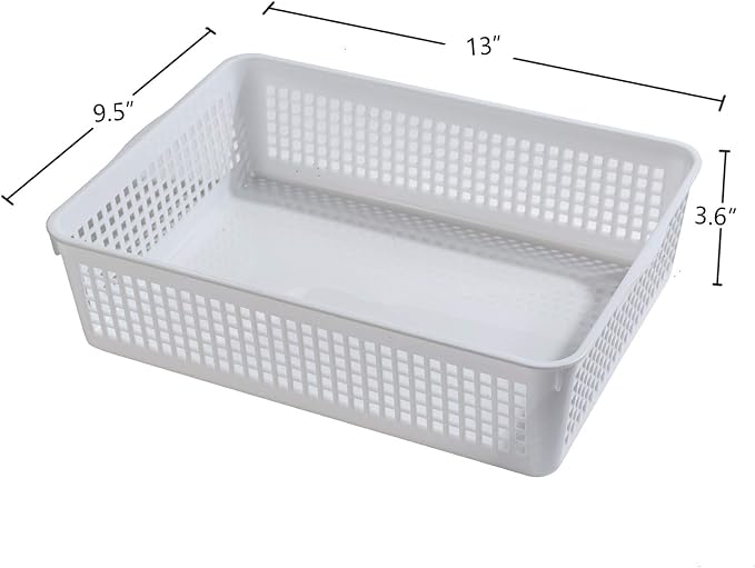 Aebeky A4 Size Plastic Paper Storage Trays, Desktop File Organizer Baskets - Image 2